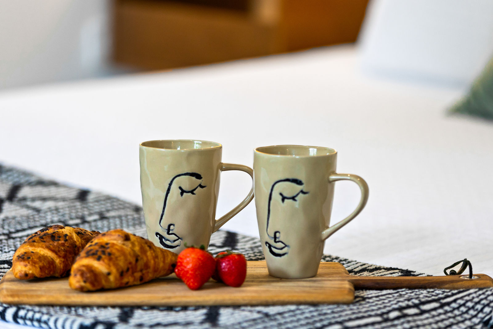Coffee and croissants on the patio — Calypso Cove 1, Palm Bay Getaways, Grand Cayman