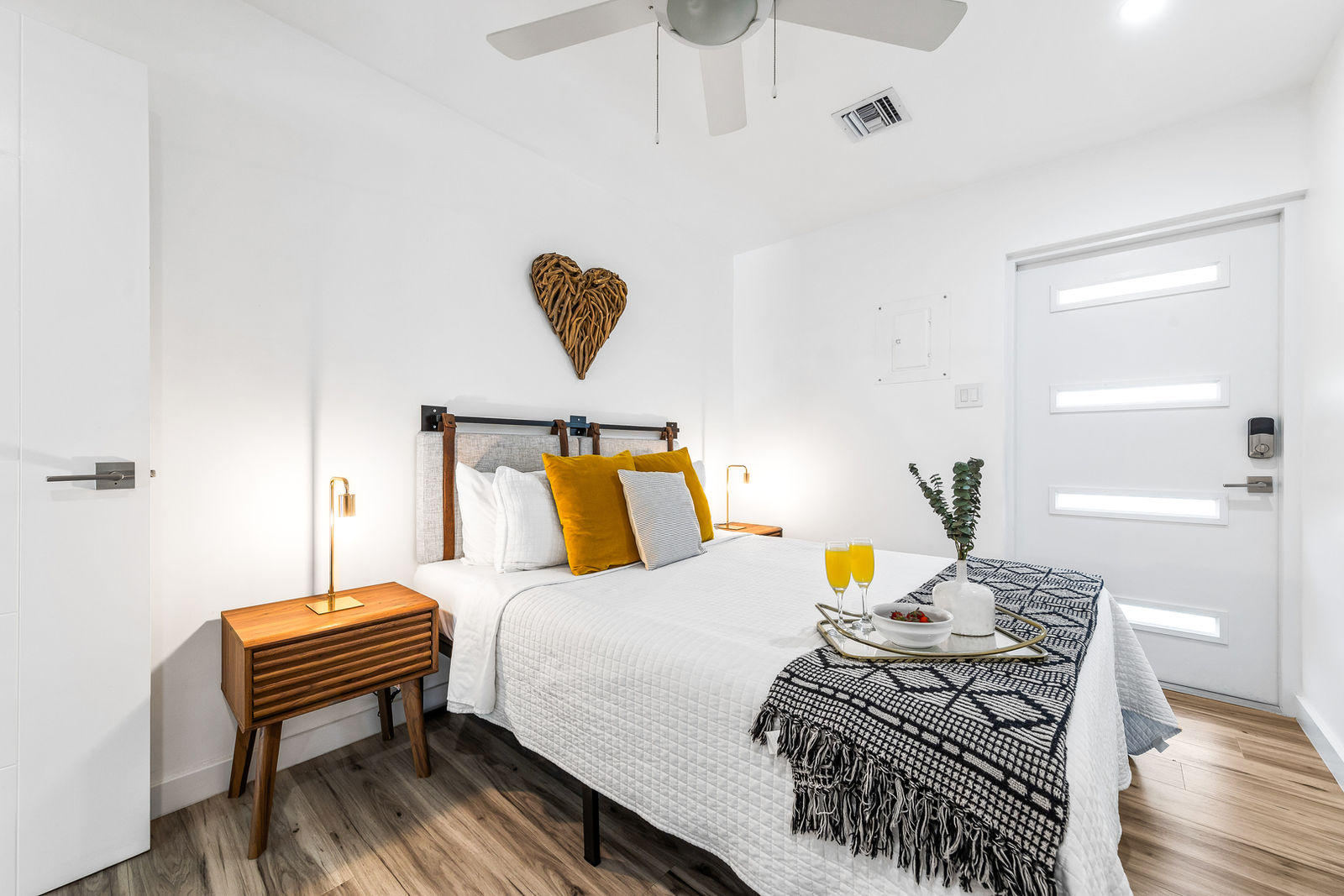 Bedroom and entrance — Calypso Cove 6, Palm Bay Getaways, Grand Cayman