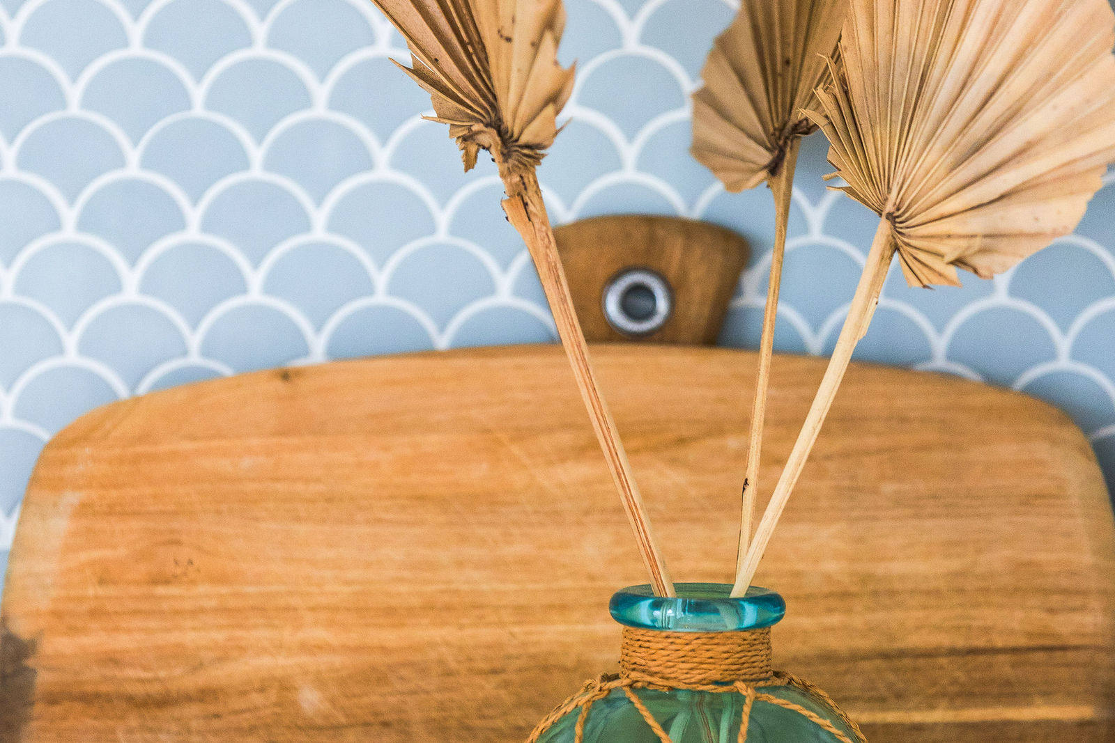 Dried palm detail — Evans Close 4, Palm Bay Getaways, Grand Cayman